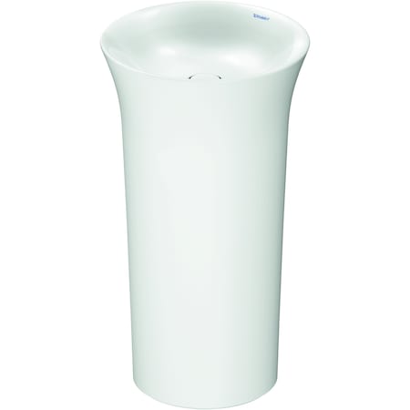 Duravit White Tulip Freestanding Washbasin 19 5/8  White High Gloss, Number Of Faucet Holes: 0, Ground - 2702500070